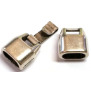 Hakenverschluss 10 x 5 mm, versilbert