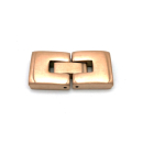 Hakenverschluss 10 x 2,7 mm, Edelstahl rose gold satiniert