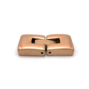 Hakenverschluss 10 x 2,7 mm, Edelstahl rose gold satiniert