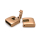 Hakenverschluss 10 x 2,7 mm, Edelstahl rose gold satiniert