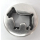 Schlaufzierteil "Hund" 13 mm, versilbert