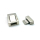 Steckverschluss 13,3 x 3,1 mm, versilbert