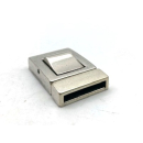 Steckverschluss 19,8 x 2,9 mm, versilbert