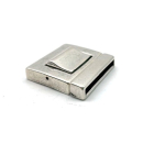 Steckverschluss 29,8 x 3 mm, versilbert
