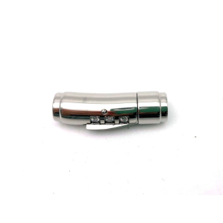 Steckverschluss Ø 6 mm, Edelstahl poliert mit Strass Chrystal