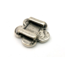 Schlaufzierteil "Prilblume" 13 mm, versilbert