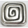 Schlaufzierteil "Meander" 13 mm, versilbert