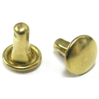 Nietstift geschlossen 7,8 mm, Messing - 500 Stück