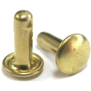 Nietstift geschlossen 10,8 mm, Messing - 500 Stück