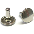 Nietstift geschlossen 9,7 mm, Messing vernickelt - 500...