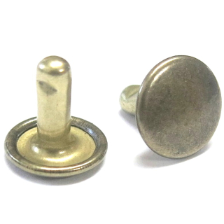 Nietstift geschlossen 9,7 mm, Eisen altmessing - 500 Stück