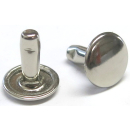Nietstift geschlossen 10,7 mm, Messing vernickelt - 500...