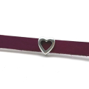 Schlaufzierteil "Herz" 10 mm, versilbert