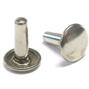 Nietstift geschlossen 11,9 mm, Messing vernickelt - 500...