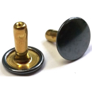 Nietstift geschlossen 11,6 mm, Messing bronziert - 500...