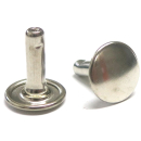 Nietstift geschlossen 14 mm, Messing vernickelt - 500...