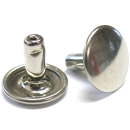 Nietstift geschlossen 9,8 mm, Messing vernickelt - 500...