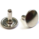 Nietstift geschlossen 12,6 mm, Messing vernickelt - 100...