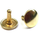 Nietstift geschlossen 12,6 mm, Eisen vermessingt - 100...