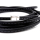 Lederband / Lederriemen  oval 10 x 6 mm schwarz