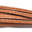 Lederband flach mit Prägung " Ranke" 5 mm,...