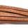 Lederband flach mit Prägung " Ranke" 5 mm, naturbraun