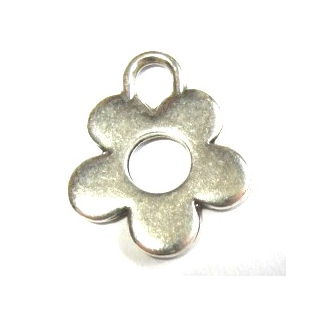 Anhänger "Blume" Ø 3,6 mm, versilbert