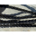 Lederband flach geflochten 6 mm, schwarz