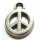 Anhänger "Peace" Ø 3 mm, versilbert