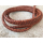 Lederband flach geflochten 11 mm, antik rotbraun