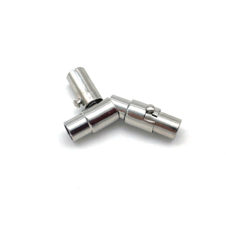 Magnetverschluss 4 mm, Kupfer vernickelt nickelfrei