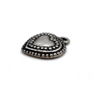 Anhänger "Herz" Ø 3 mm, versilbert