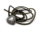 Anhänger "Herz" Ø 3 mm, versilbert