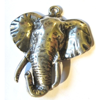 Anhänger "Elefant" Ø 3,4 mm, versilbert