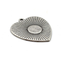 Anhänger "Herz" Ø 2,2 mm, versilbert