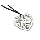 Anhänger "Herz" Ø 2,2 mm, versilbert