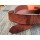 Wasserbüffel-Gürtellederstreifen Cognac Antik mit Wachs, 40 mm