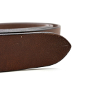 Wasserbüffel-Gürtellederstreifen Tan semi-anilin, 34 mm - Sonderposten*