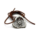 Anhänger "Sonnenherz" Ø 3,5 mm, versilbert