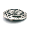 Koppel-Gürtelschnalle 40 mm, altsilber poliert