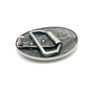 Koppel-Gürtelschnalle 40 mm, altsilber poliert