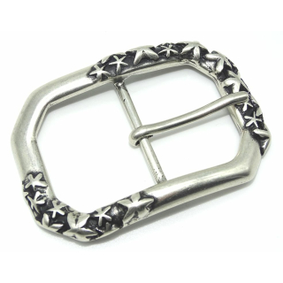 Doppelschnalle 40 mm, altsilber poliert