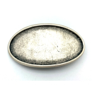 Koppel-Gürtelschnalle 40 mm, altsilber poliert