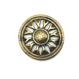 Nietzierteil Ø 30 mm, altmessing