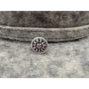 Nietzierteil "Edelweiß" Ø 15 mm, altsilber poliert