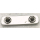 Nietzierteil "Geflecht" 50 x 13 mm, altsilber poliert