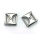 Schlaufzierteil 15 mm, vernickelt nickelfrei Strass Chrystal