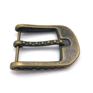 Halbschnalle 40 mm, altmessing antik