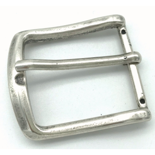 Halbschnalle 40 mm, altsilber poliert