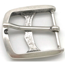 Halbschnalle 40 mm, altsilber poliert